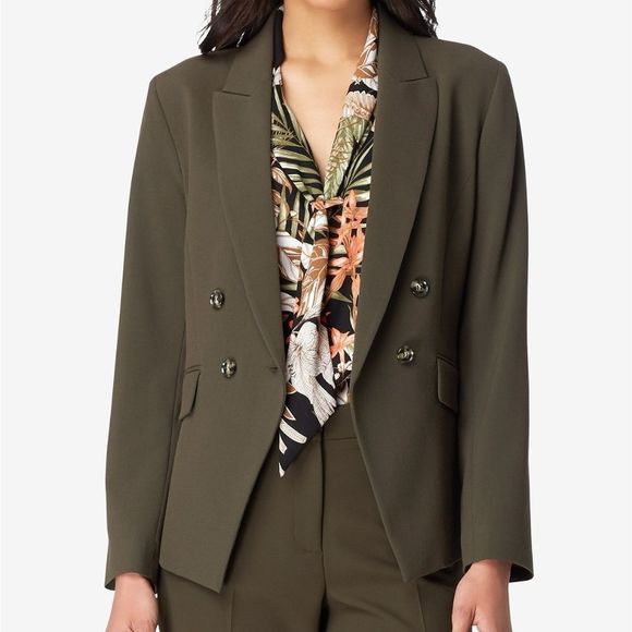 Tahari ASL Double Breasted Lapel‎ Blazer Jacket - Picture 1 of 7
